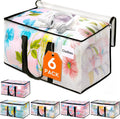 HomeHacks Clear Moving Bags Heavy Duty 6 Pack for Storage