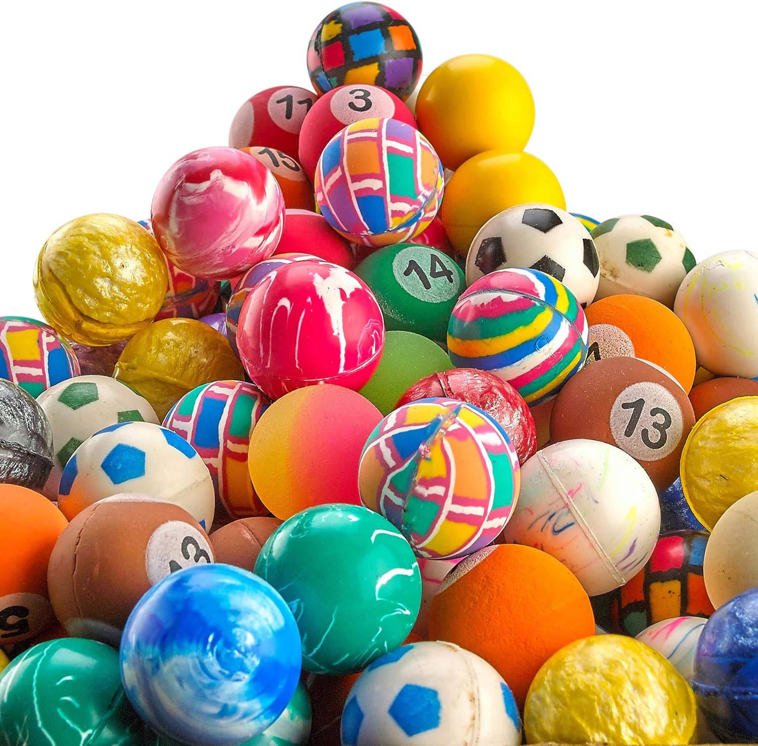 Bedwina Bouncy Balls in Bulk - 1000 Colorful Hi Bounce Balls