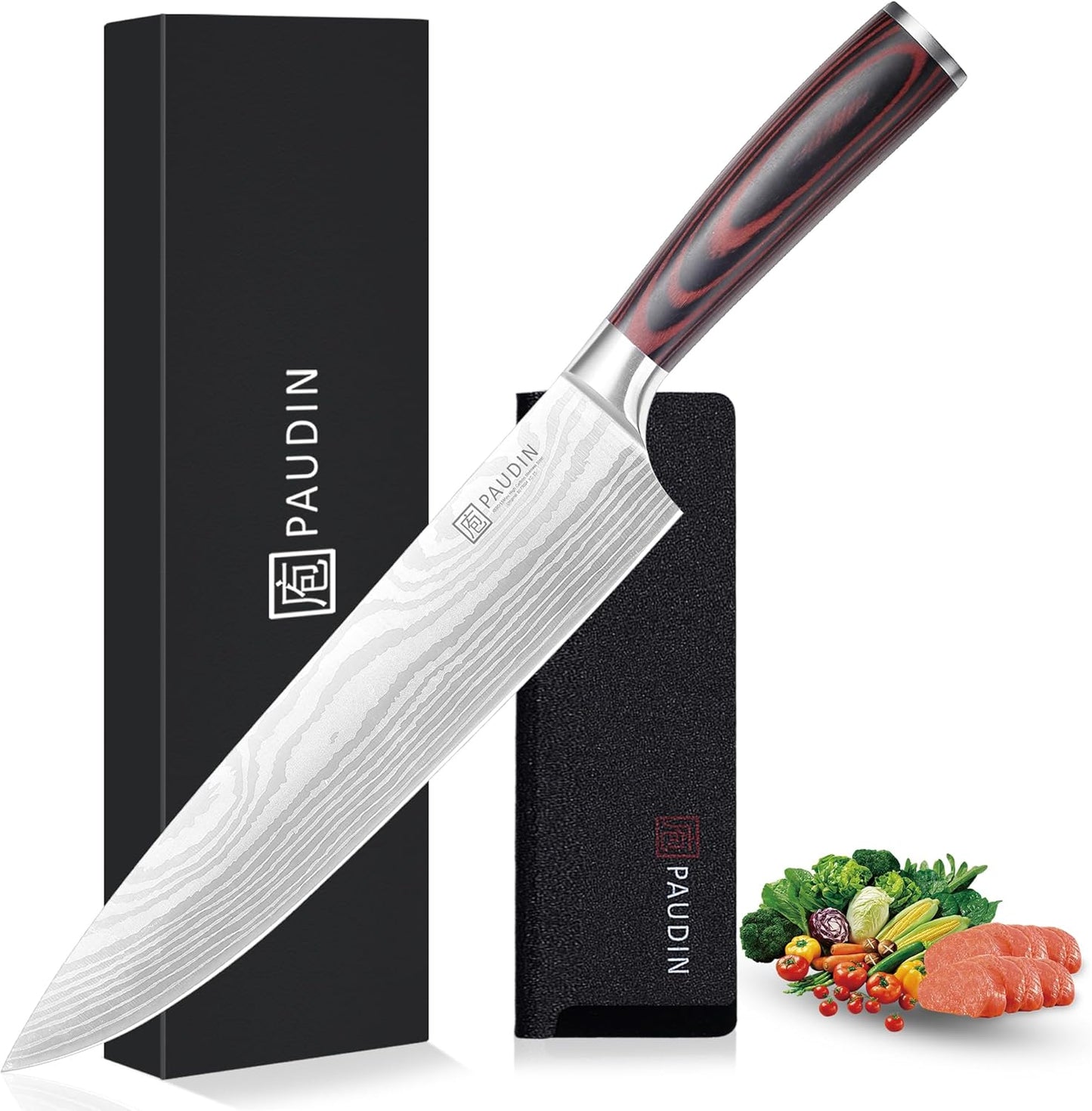 PAUDIN Chef Knife 10 Inch Ultra Sharp Brisket Slicing Knife