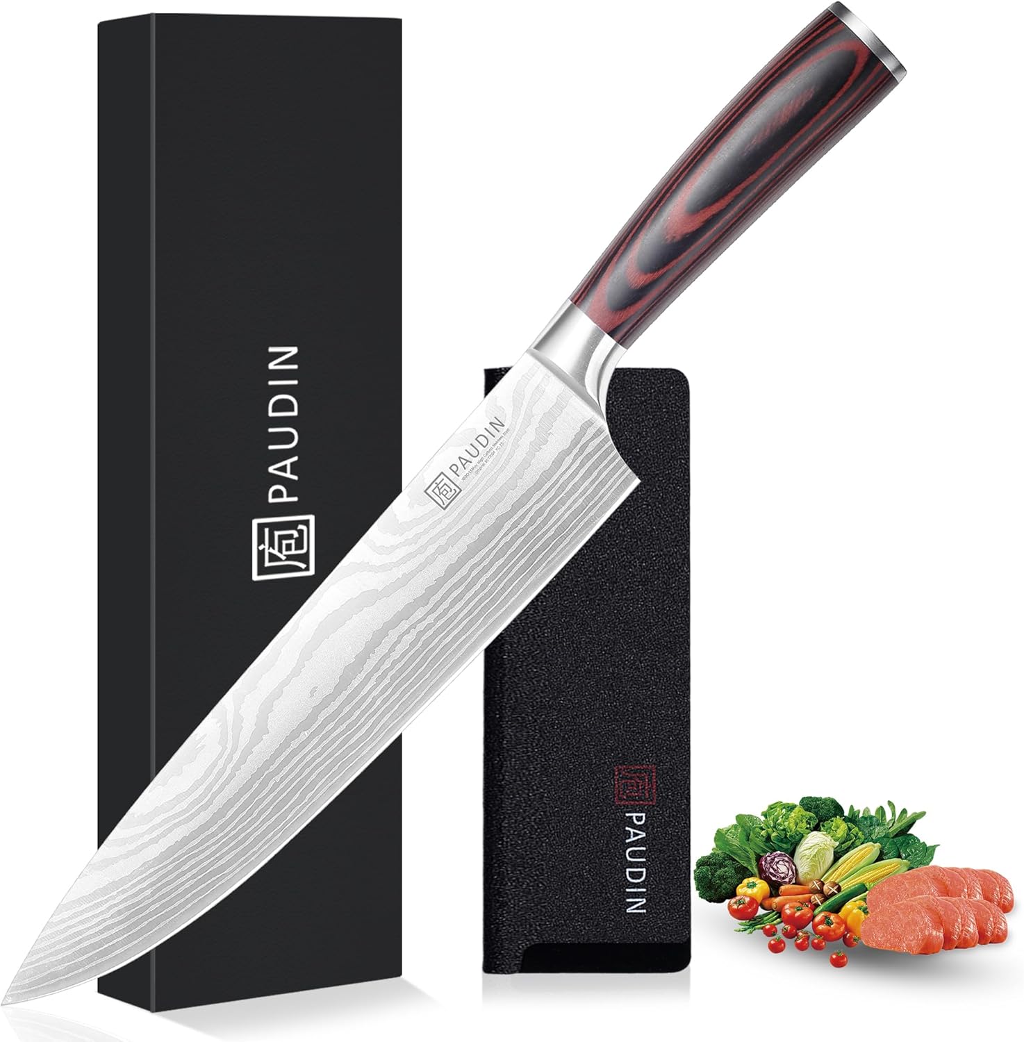 PAUDIN Chef Knife 10 Inch Ultra Sharp Brisket Slicing Knife