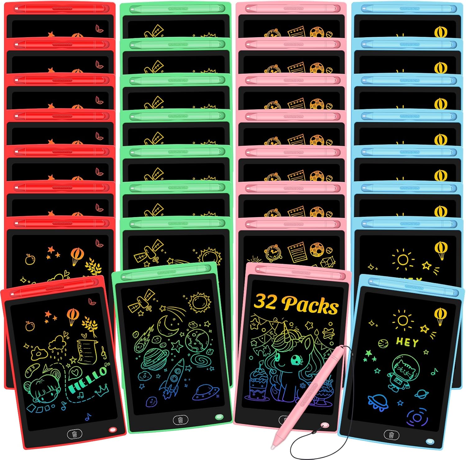 32 Pack LCD Writing Tablet for Kids - Fun and Educational Toy