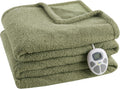Serta Heated Blanket Twin Size - Soft, Fuzzy, Energy Saving