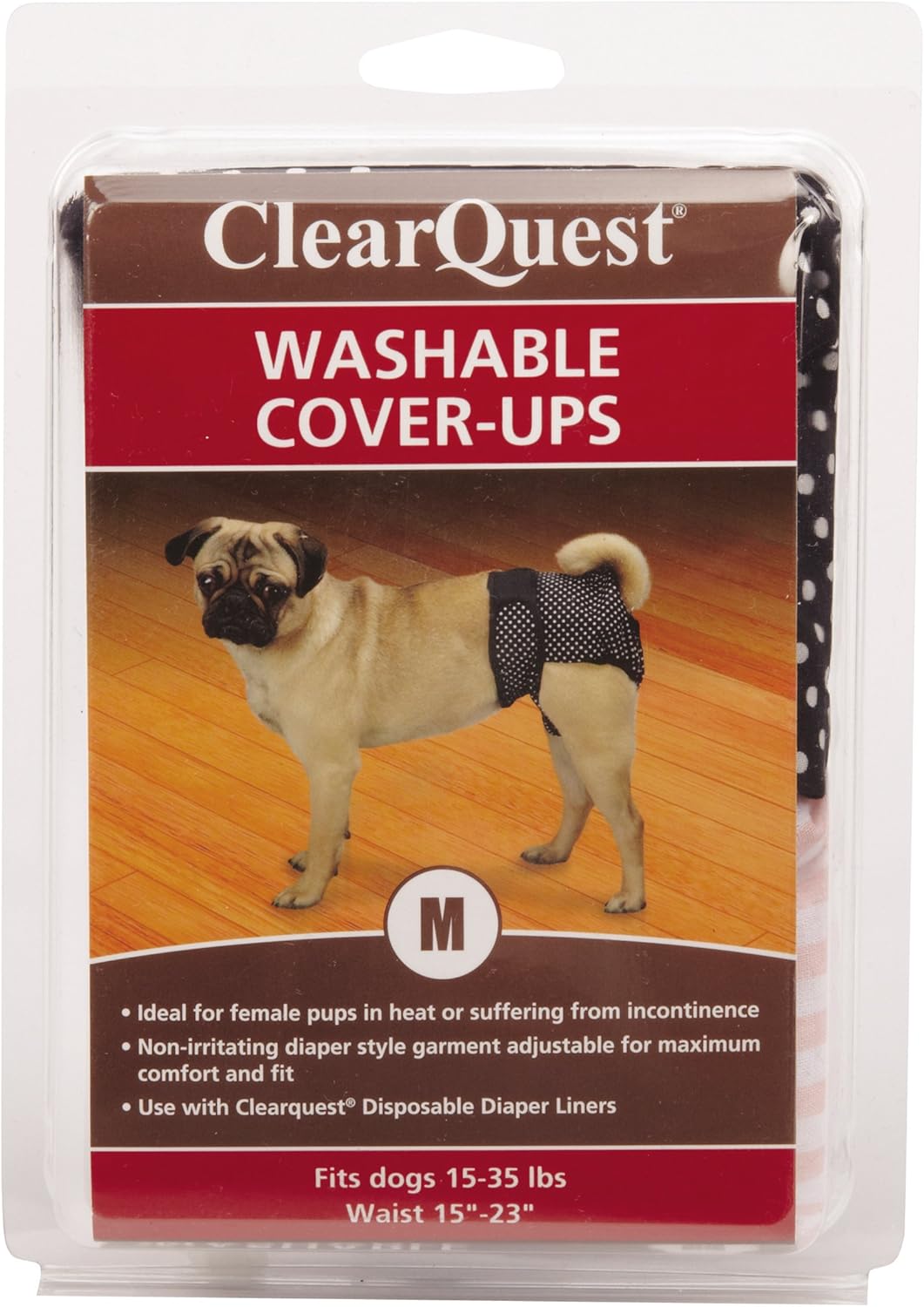 Stain-Proof Dog Diapers 2-Pack by Clear Quest