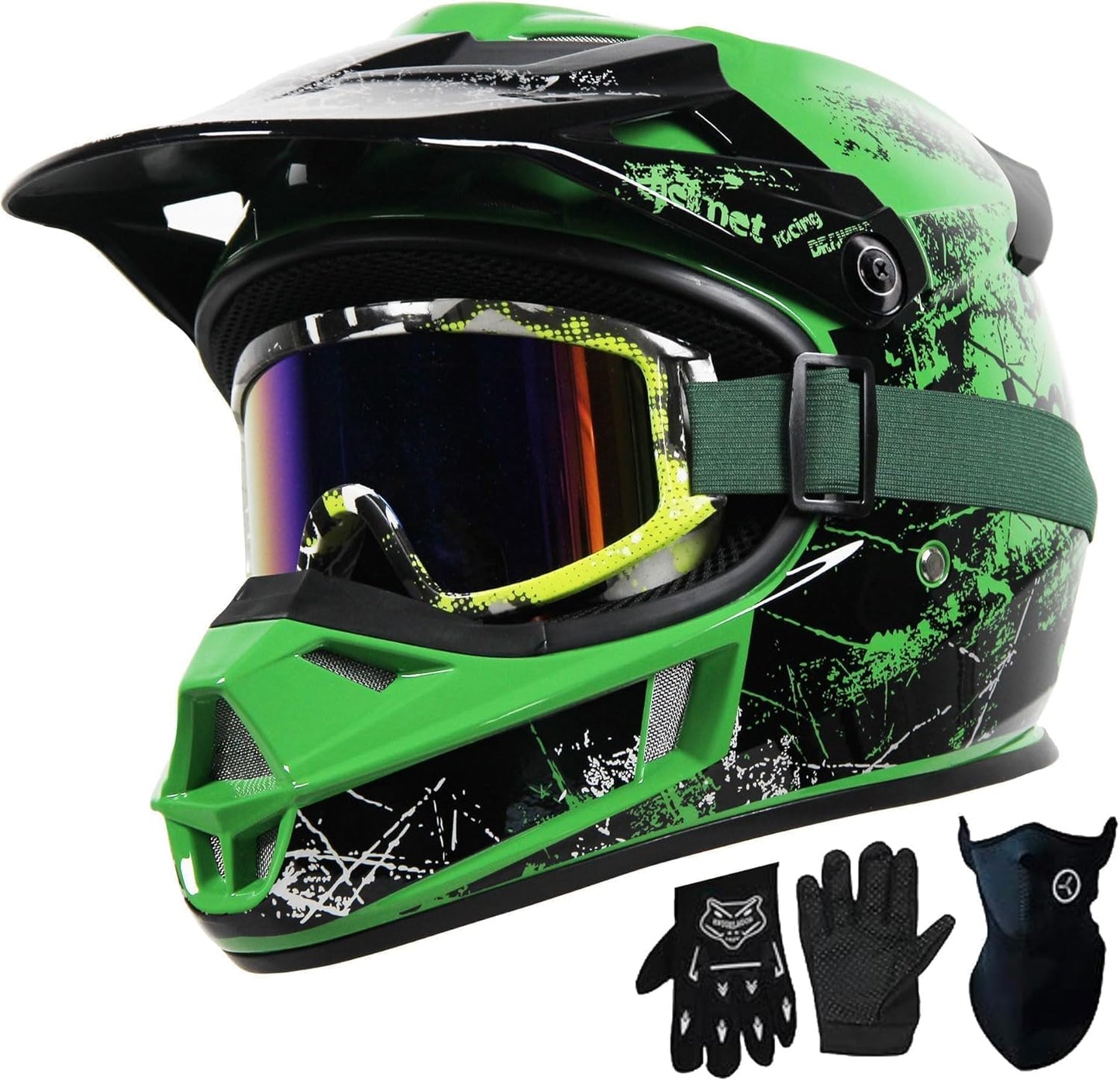DOT Approved Kids ATV Helmet for Youth Multi-Sport Adventures