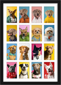 18x26 Collage Picture Frame for 16 Photos - Sturdy Wall or Tabletop