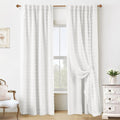Elegant White Blackout Pleated Ruffle Curtains for Cozy Look