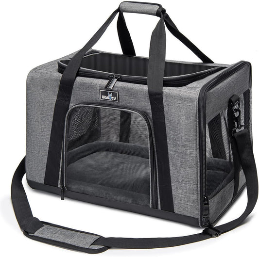 Pet Carrier for Small Cats and Dogs with 5 Mesh Windows