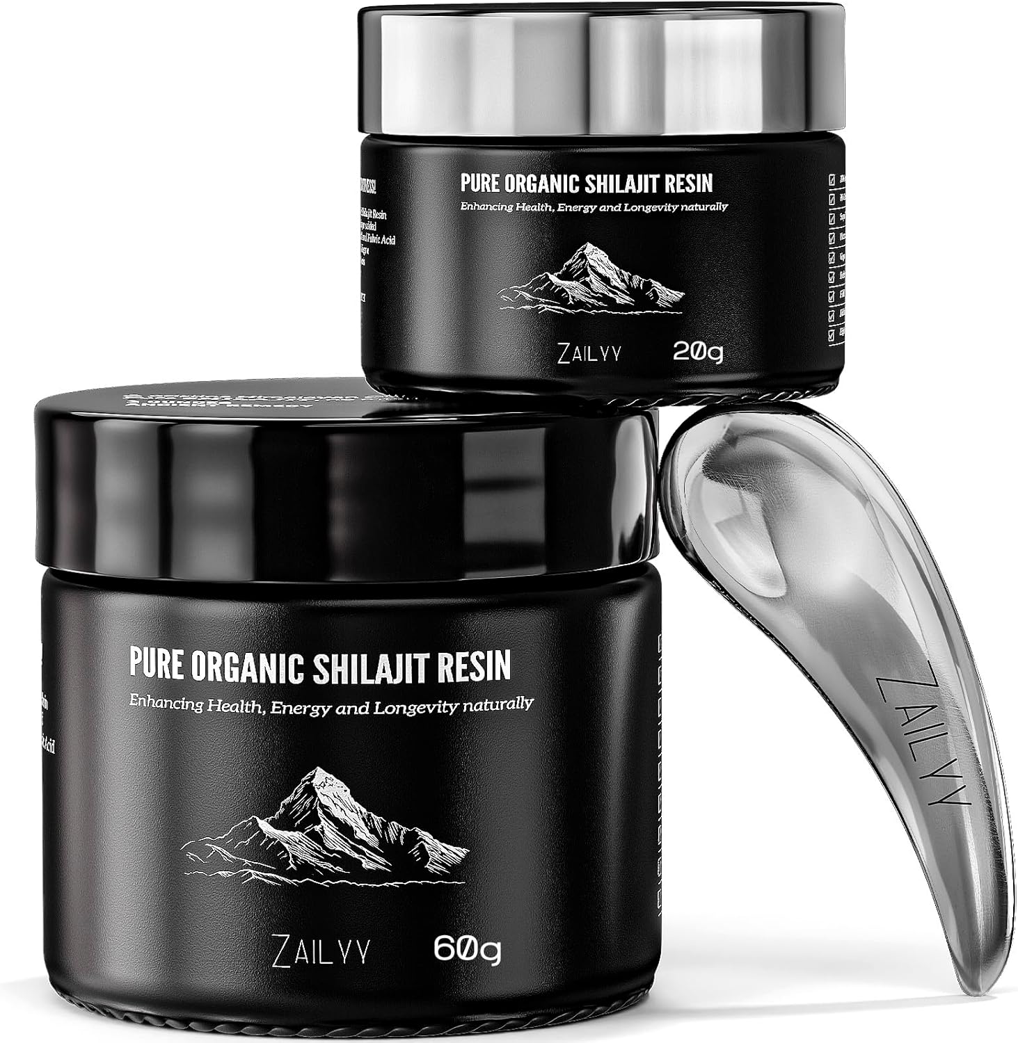 Pure Himalayan Organic Shilajit Resin Supplement for Energy
