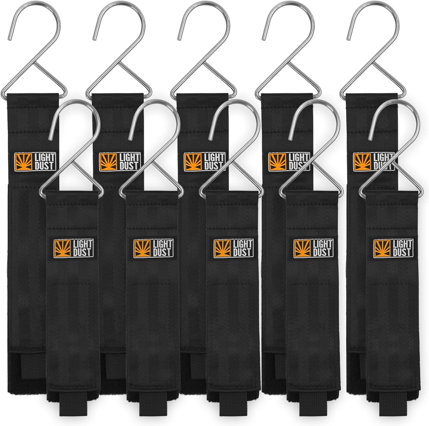 10-Pack Heavy Duty Garage Tool Hangers for Easy Hanging Storage - Light Dust