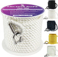 Boat Anchor Rope 50 ft x 1/2 inch for Towing and Docking
