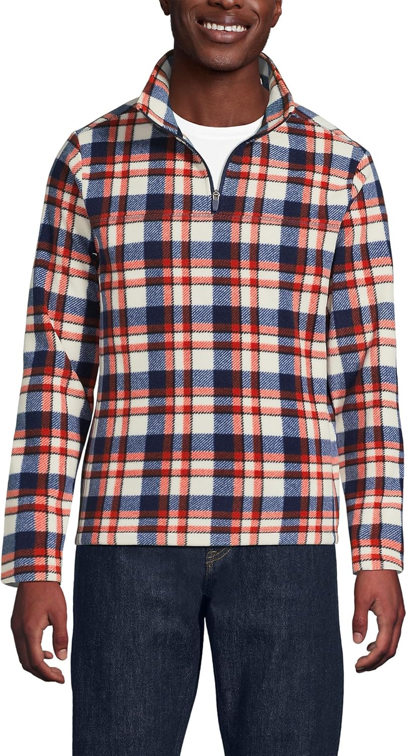 Lands' End Men's Anyweather Fleece Quarter Zip Pullover Review