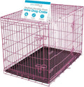 Internet's Best Wire Dog Crate 36 in - Secure Double Door, Portable