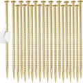 16 Inch Rebar Stakes 20 Pack - Heavy Duty Galvanized Ground Anchors