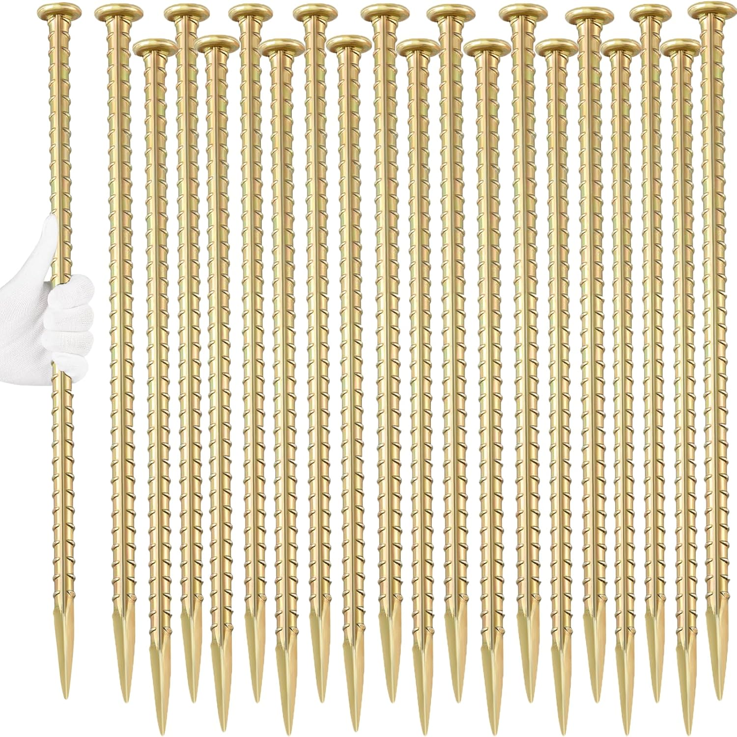 16 Inch Rebar Stakes for Heavy Duty Ground Anchoring Needs