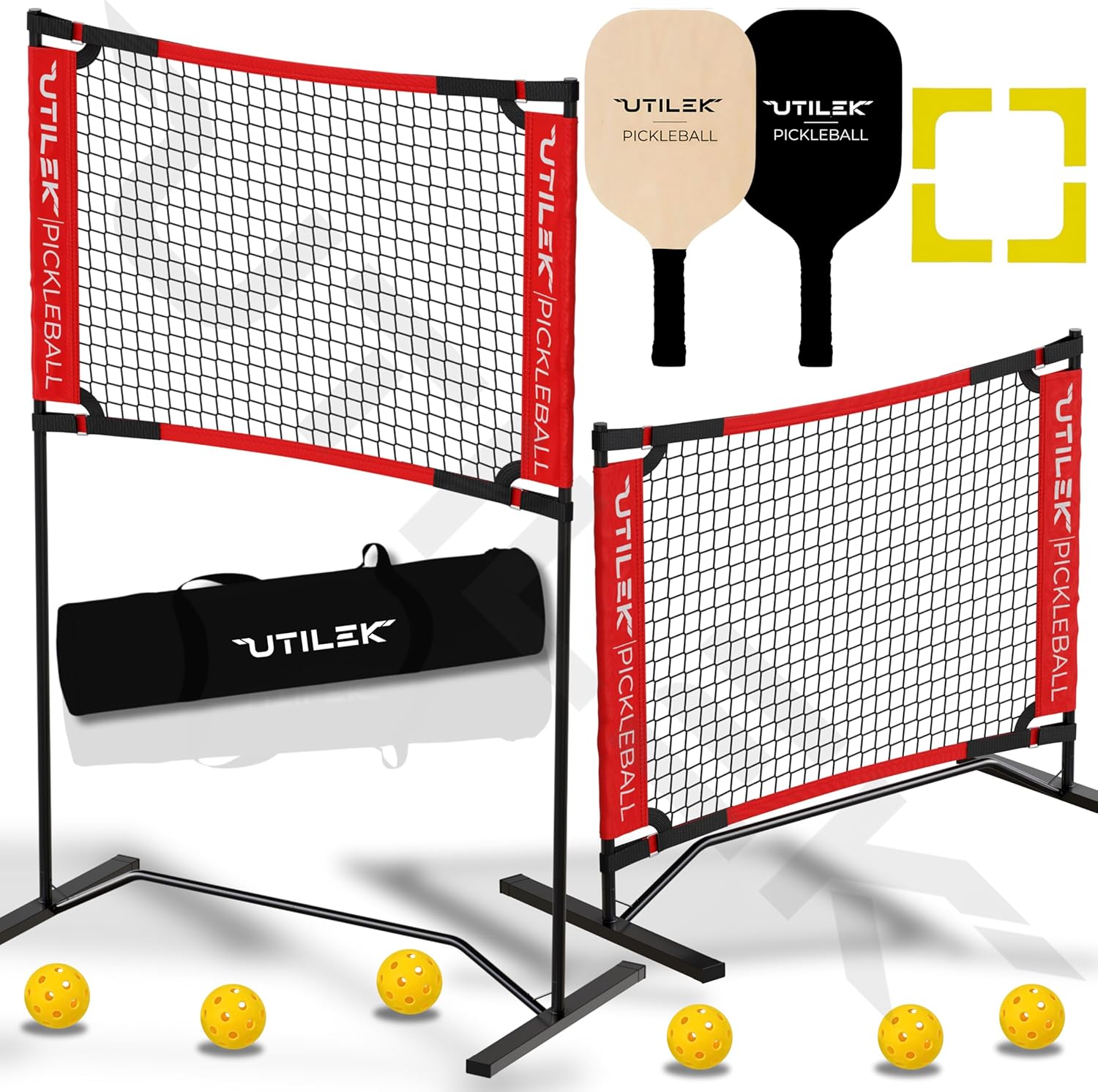 Mini Pickleball Dink Net Set for Indoor and Outdoor Fun