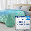 Cooling Comforter Twin Size - BreezeWeave Cooling Blanket for Hot
