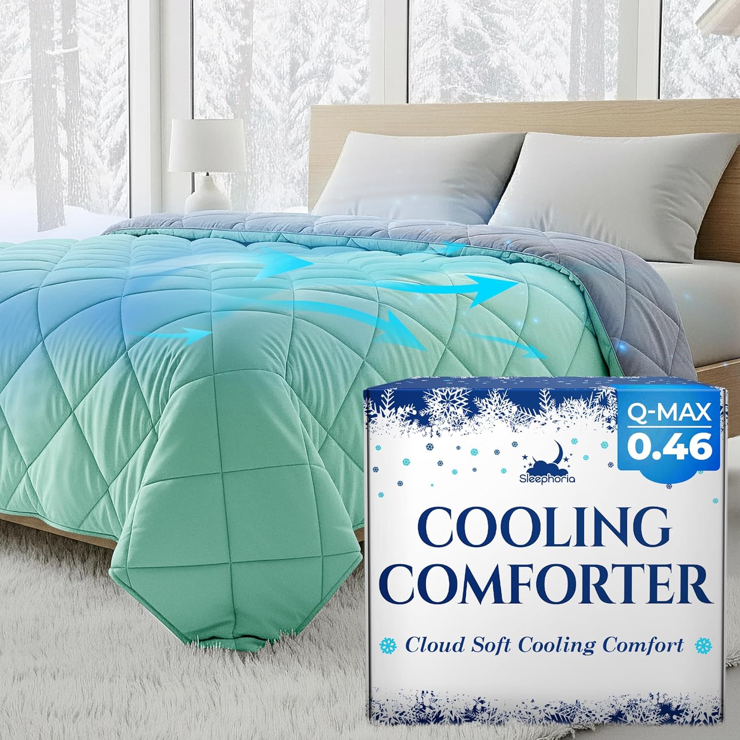 Cooling Comforter for Hot Sleepers - Twin Size BreezeWeave