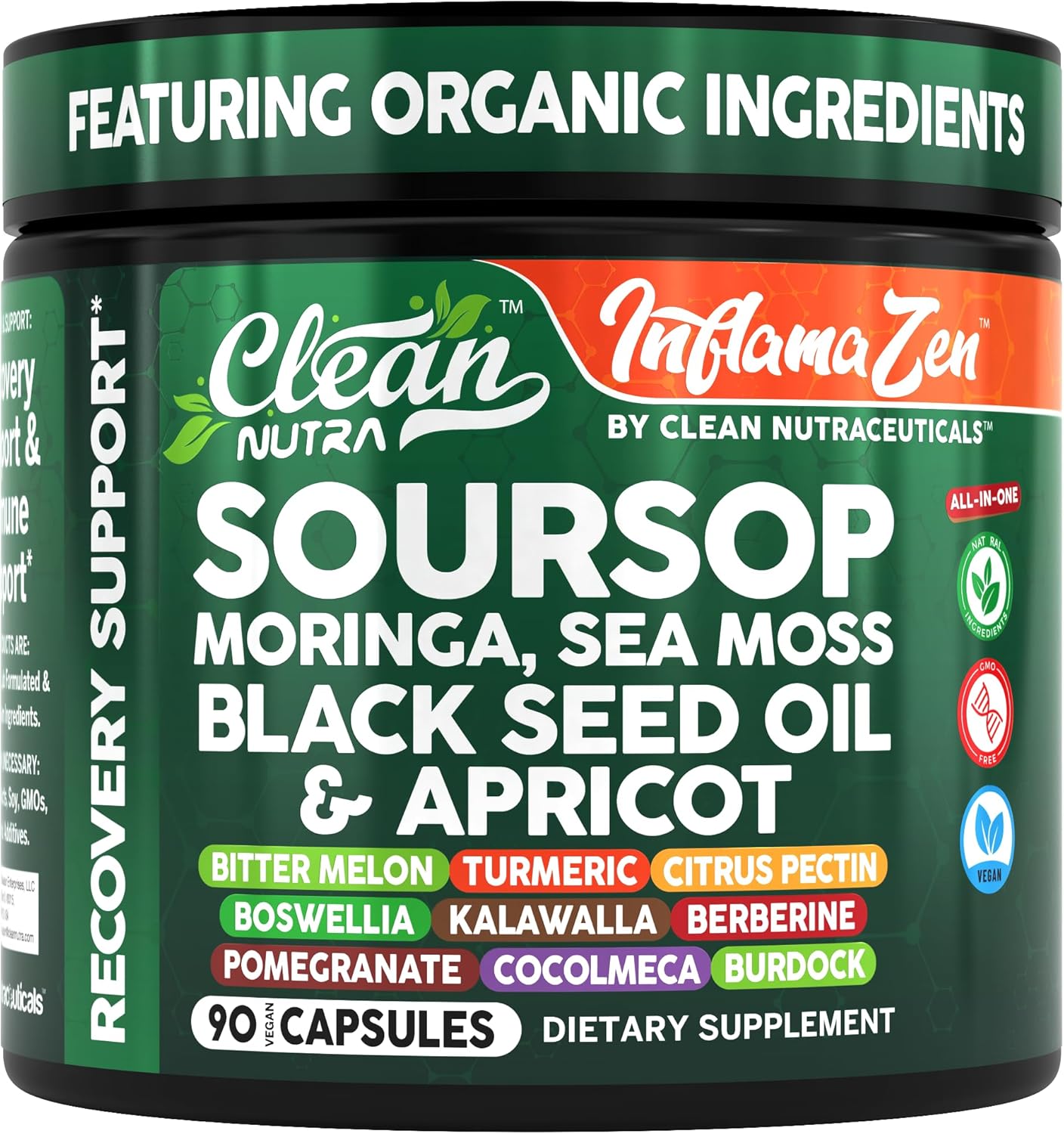 Soursop Supplement with Moringa and Sea Moss for Antioxidant Support