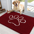OLANLY Ultra Absorbent Chenille Dog Mat for Muddy Paws 36x24