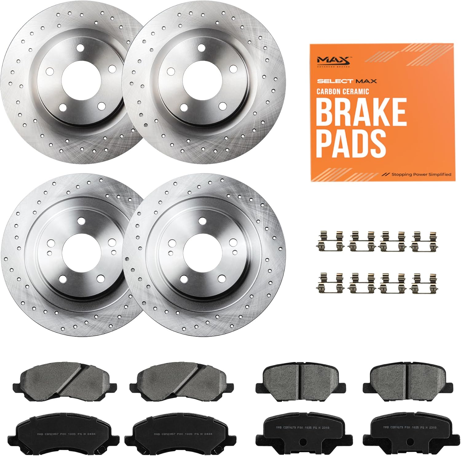 Max Advanced Brakes Front & Rear Brake Kit for Mitsubishi Outlander