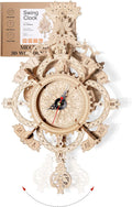 3D Wooden Puzzle Clock Kit DIY Mechanical Wall Clock - Baroque Style