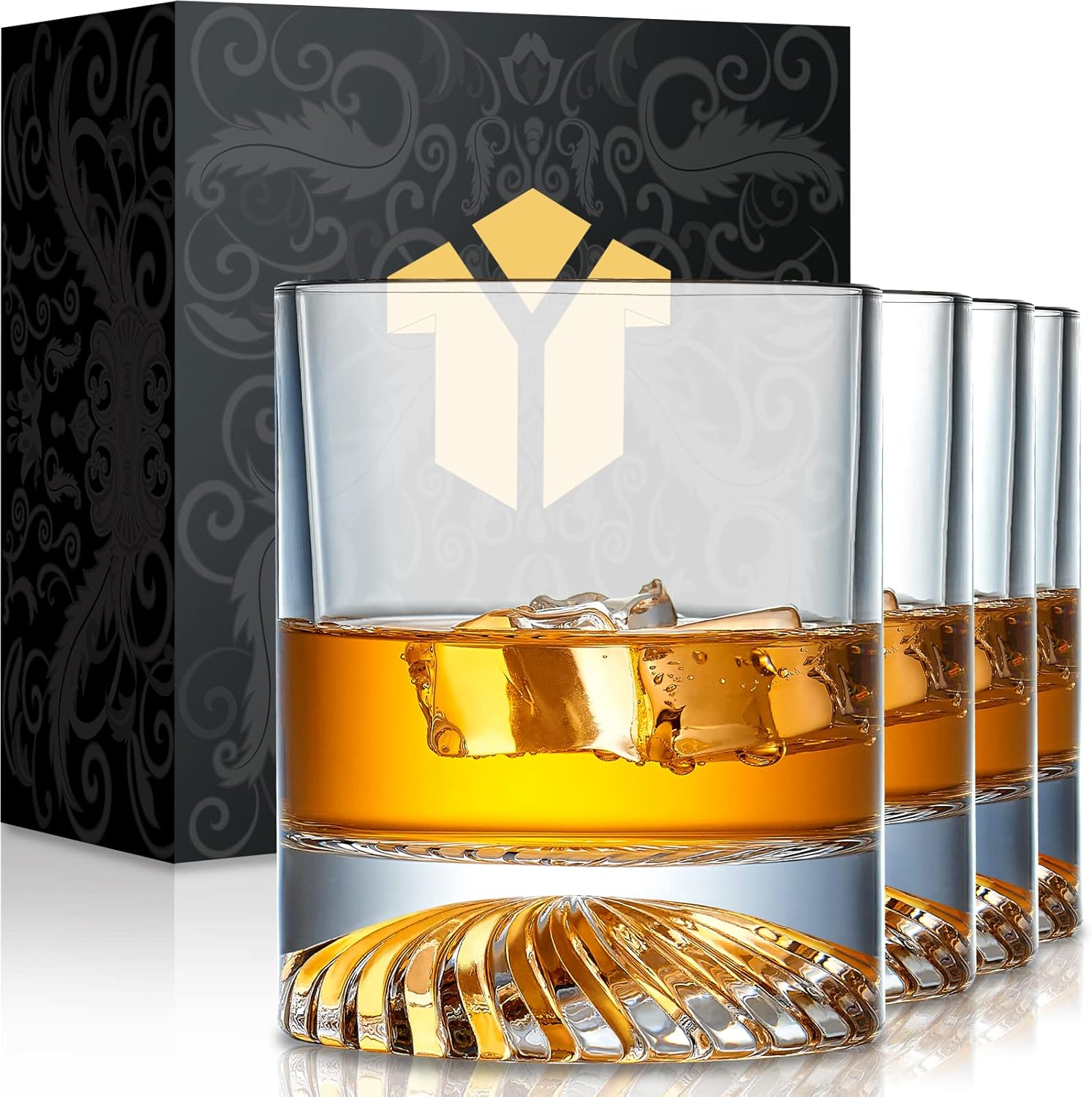 OPAYLY Whiskey Glasses Set - Enjoy Fine Spirits in Style!