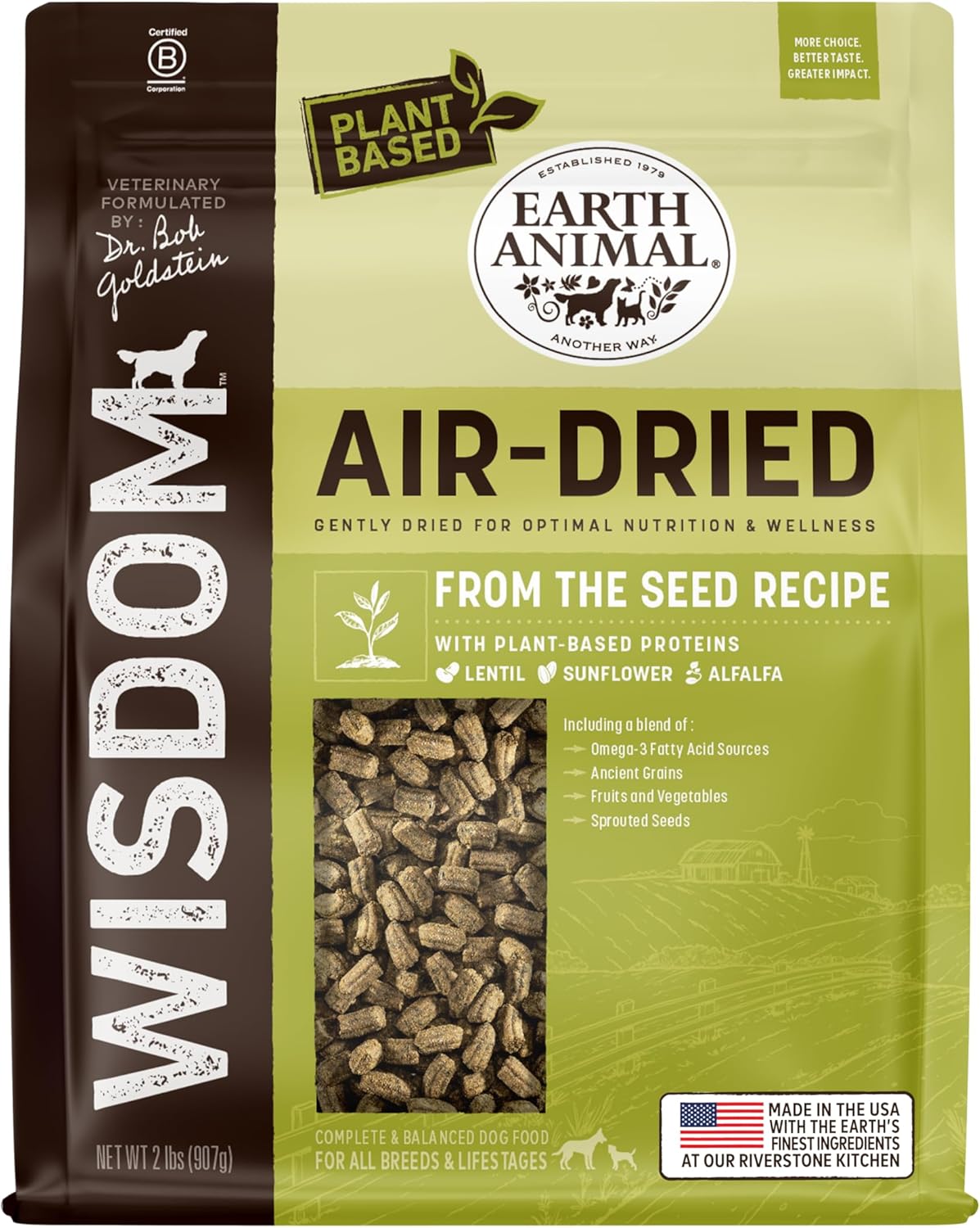 Earth Animal Wisdom Air Dried Dog Food for All Breeds & Ages