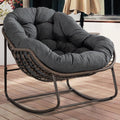 Outdoor Patio Rocking Chairs Oversized Papasan Rock Chair - Plush 6in