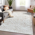 jinchan Moroccan 4x6 Area Rugs for Bedroom - Soft Modern Design