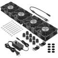 AC 4 x 120mm Server Rack Fans Cooling 12V - High Airflow