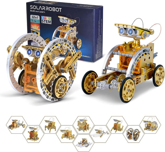 12-in-1 Solar Robot Kit - STEM Science Fun!