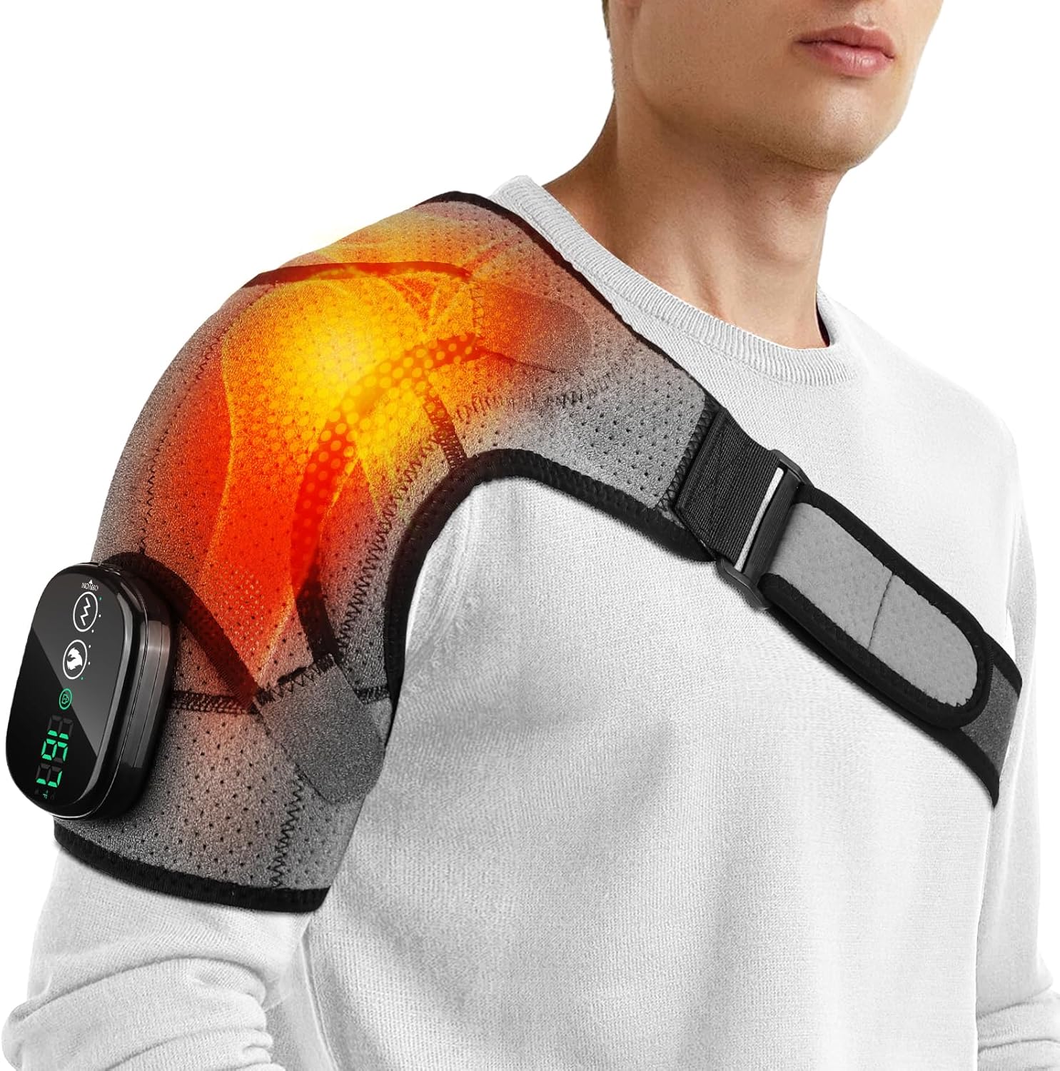 Shoulder Heating Pad for Pain Relief with Heat and Vibration