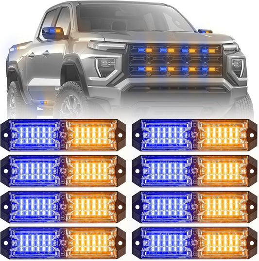 12-LED Emergency Strobe Light Kit for Vehicles and Trucks