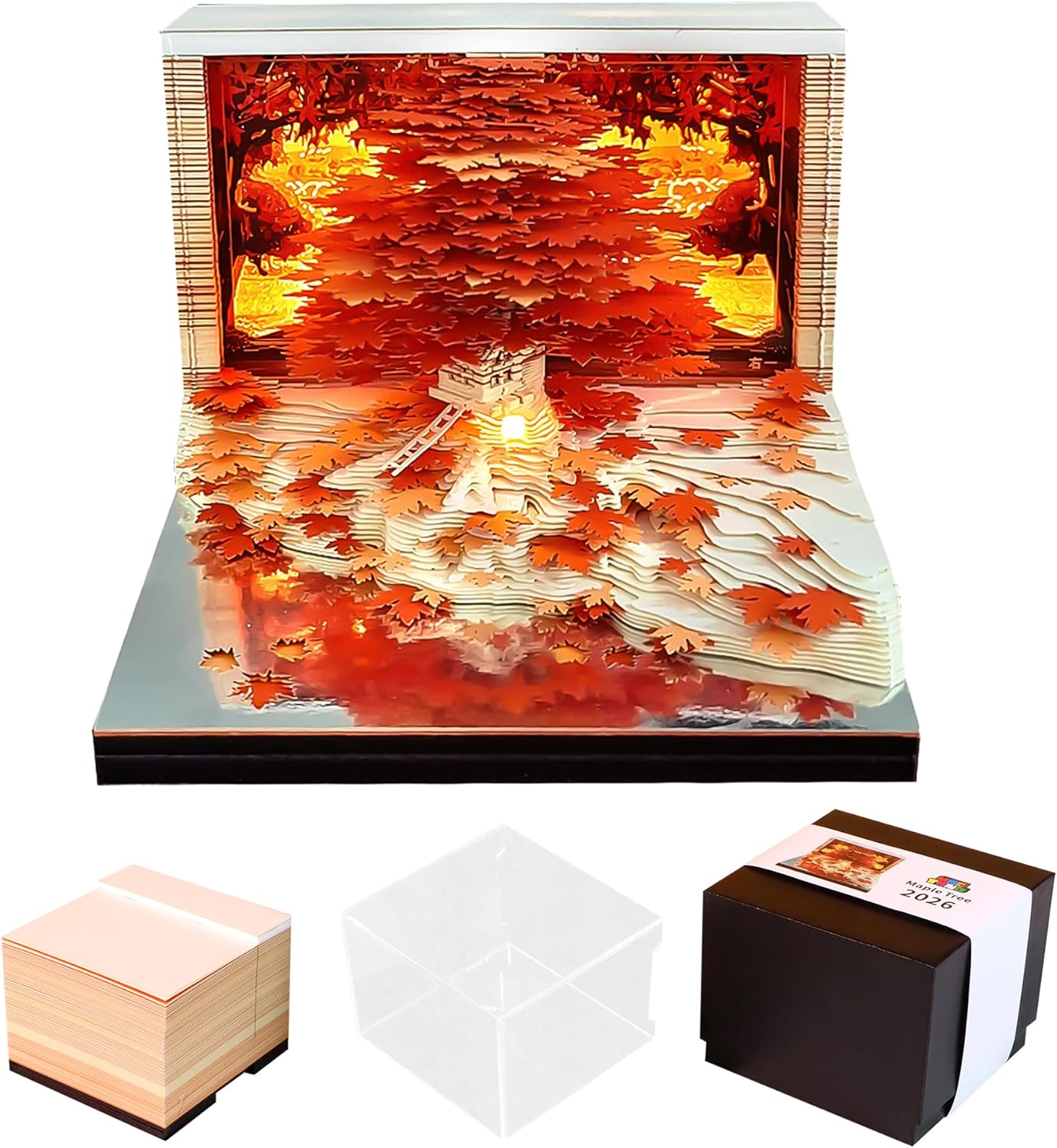 MACTANO 3D Art Calendar Memo Pad 2026 for Creative Minds
