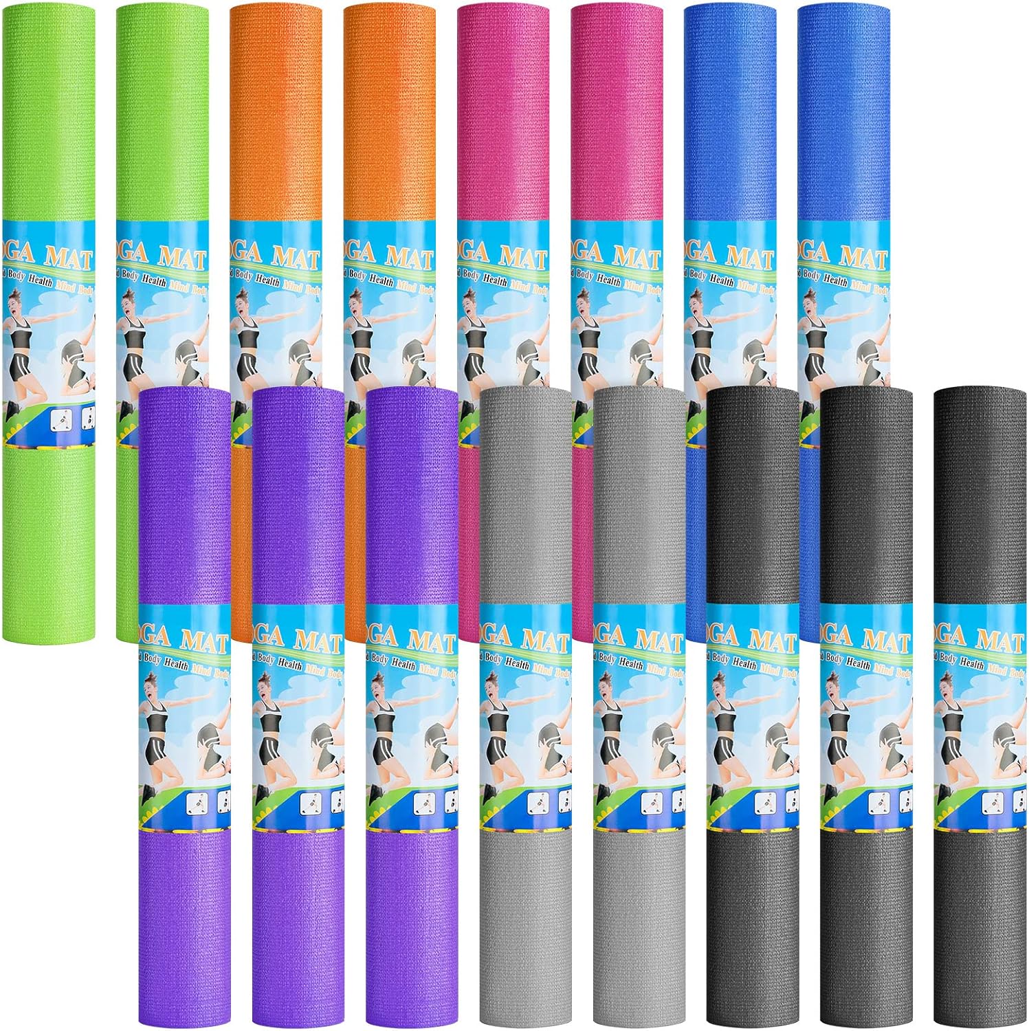 Non Slip 3mm Yoga Mat for Women | Funtery Fitness Pad