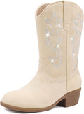 Cowboy Boots for Girls Pointed Toe Mid Calf Cowgirl Boots own