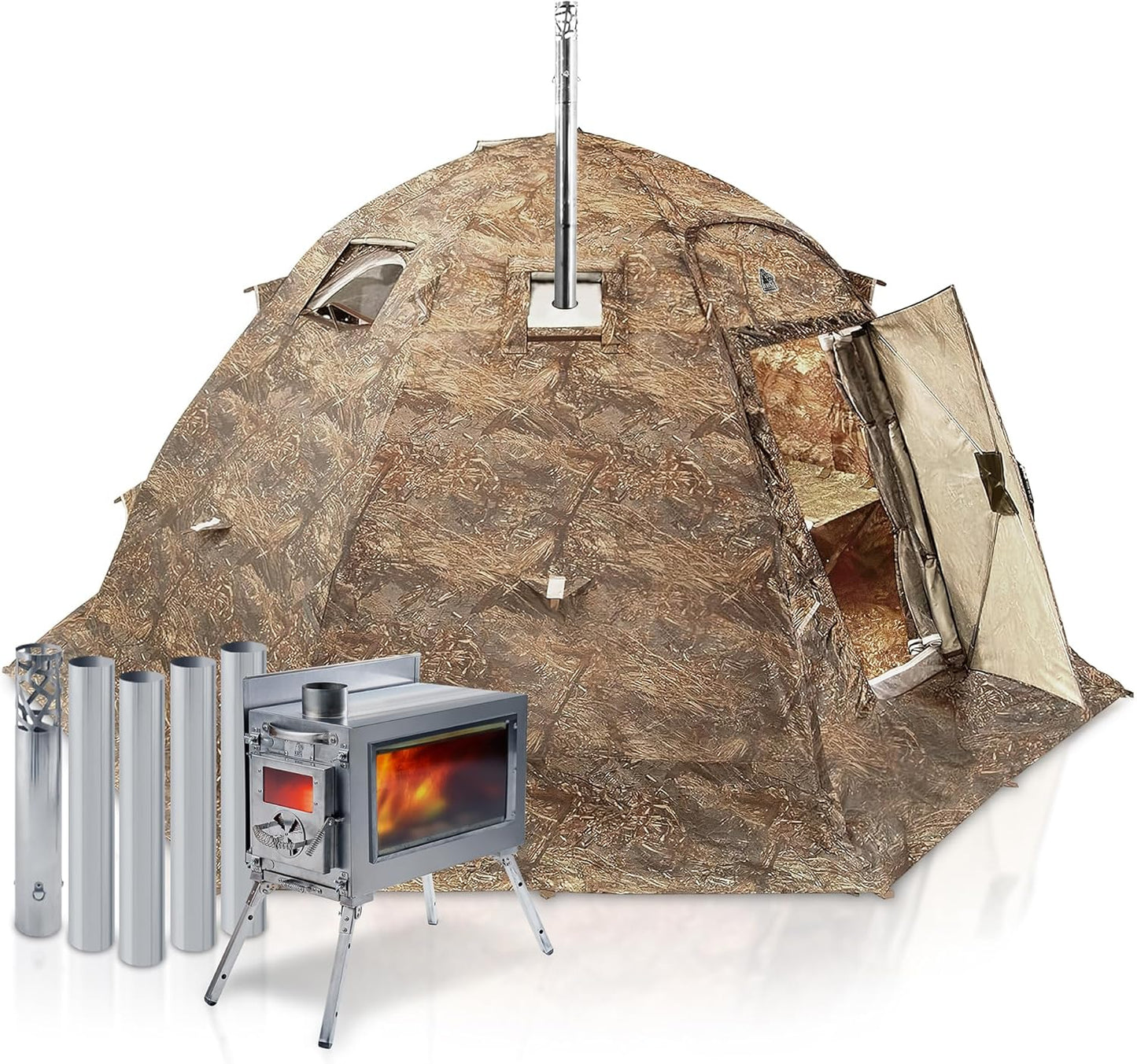 Russian-Bear Hot Tent: Easy Setup 4 Season Cold Weather Camping