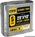 Core Tarps Classic 5 Mil Tarp Cover 25 x 40 - Waterproof Heavy Duty