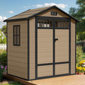 Plastic Outdoor Storage Shed 6x4.4 ft - All-Weather Resin Storage