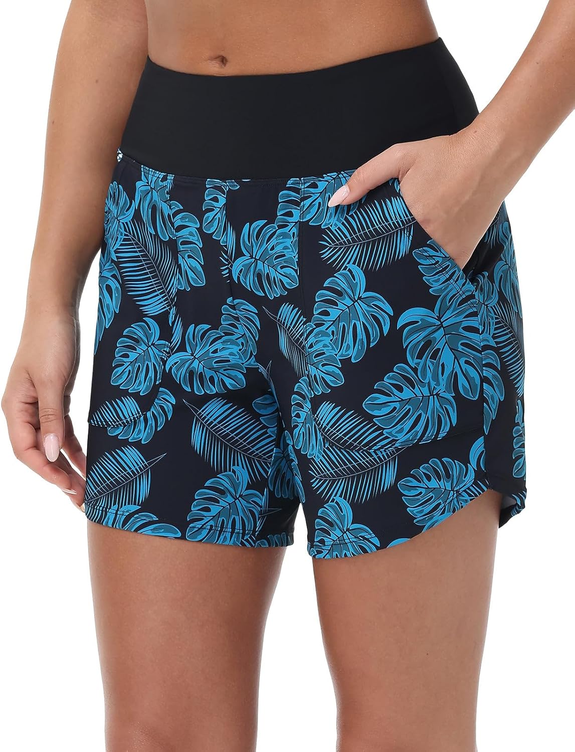 Baleaf Women's High Waisted Swim Board Shorts for Active Fun