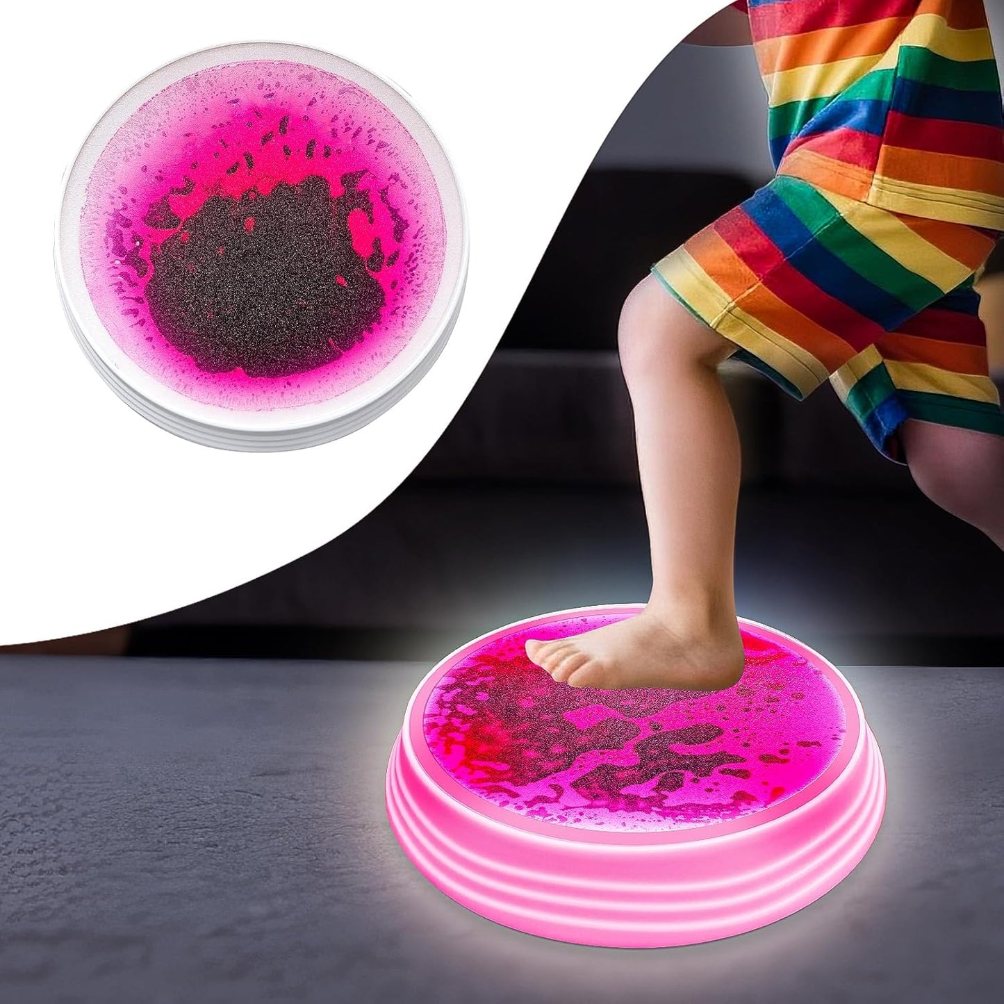 Light Up Liquid Stepping Stones for Kids - Fun Balance Training
