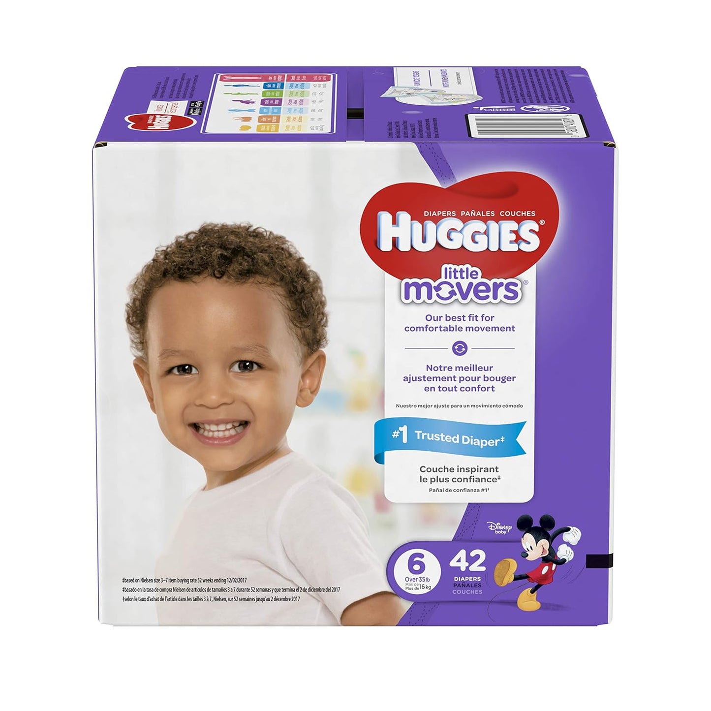 HUGGIES Little Movers Diapers Size 6 - 12-Hour Leak Protection