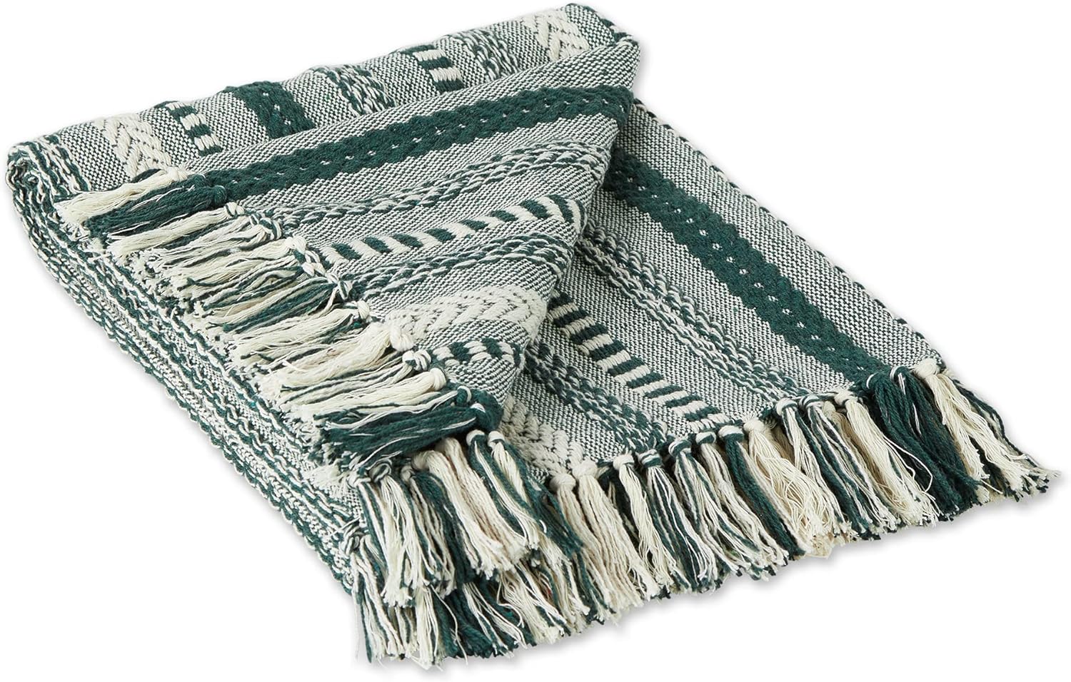 DII Braided Striped Decorative Throw Blanket for Cozy Comfort