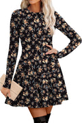 Sweater Dress for Women Fall 2025 Ribbed Knit Fit and Flare - Cozy