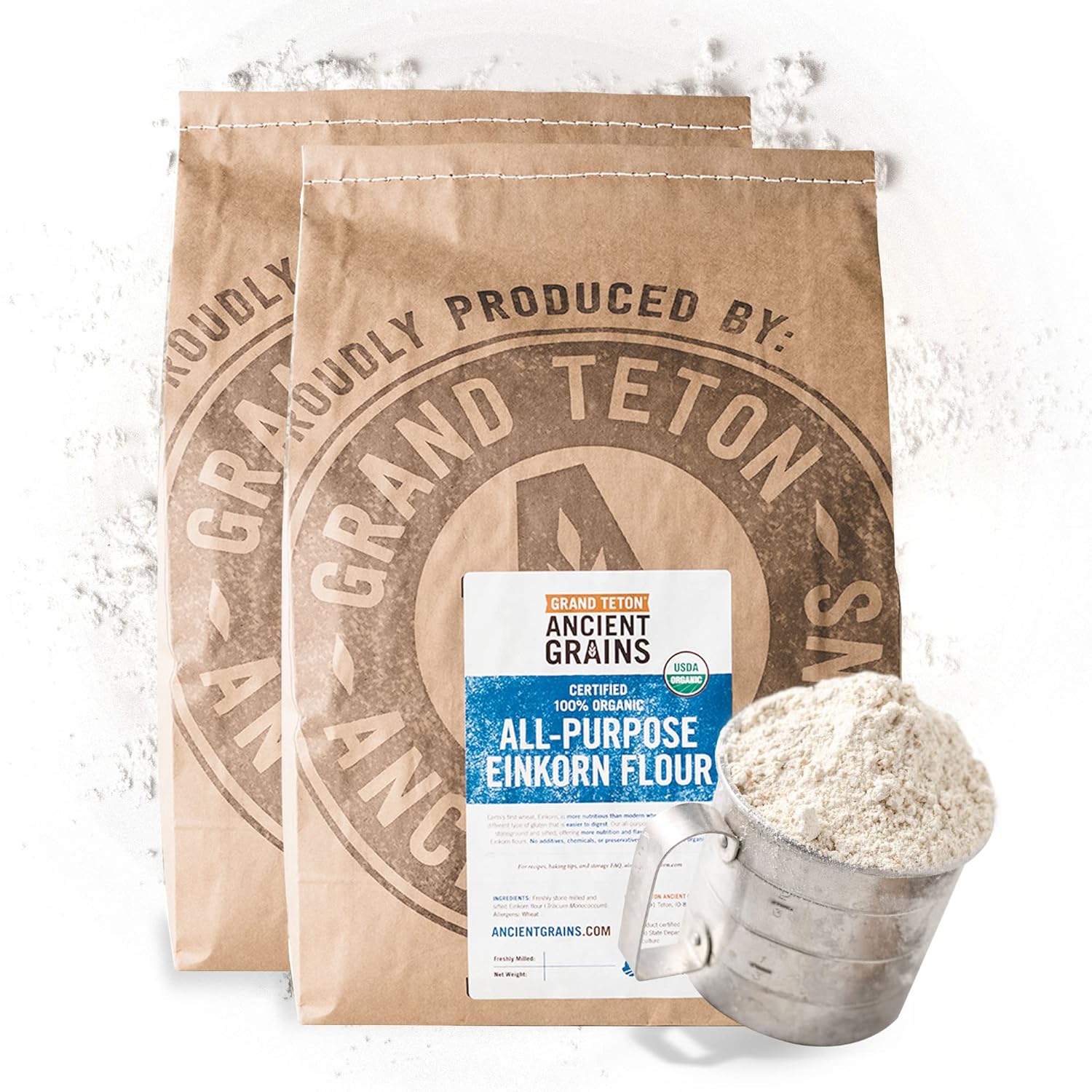 Einkorn Flour Organic & Non-GMO - Grand Teton 40 lbs