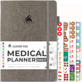 Clever Fox Medical Planner Daily Health Diary Notebook - 3 Month