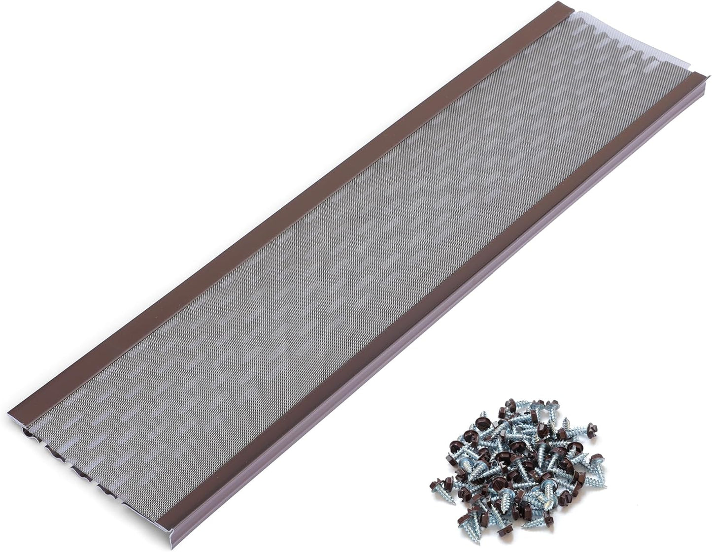 DIY 6Leaf Protection Gutter Covers for 5in Gutters - Royal Brown