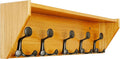 SKOLOO Wall Shelf with Hooks - 24-Inch Coat Rack Organizer