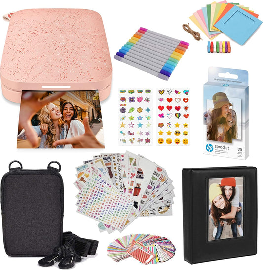 HP Sprocket Portable 2x3 Instant Color Photo Printer Bundle