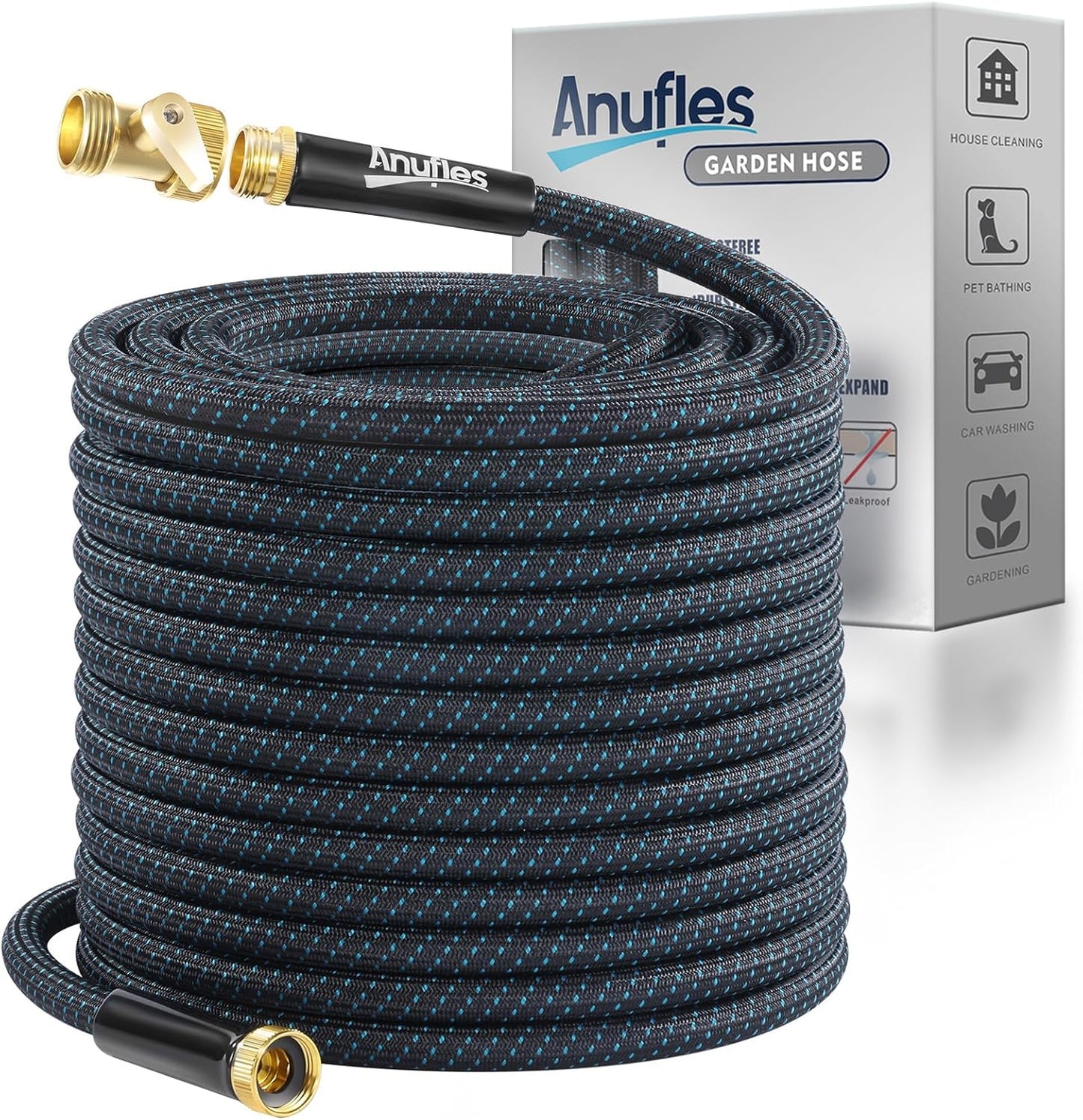 Garden Hose 100FT Lightweight Flexible Water Hose for Outdoors